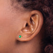 14K 4mm May/Emerald Post Earrings - Birthstone Company
