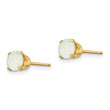 14K 5mm Opal Earrings October - Birthstone Company
