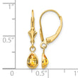 14k 6x4mm November/Citrine Earrings - Birthstone Company
