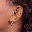 14k 6x4mm February/Amethyst Earrings - Birthstone Company