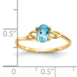 14k Blue Topaz Birthstone Ring, Size 7 - Birthstone Company