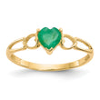 14k Emerald Birthstone Ring