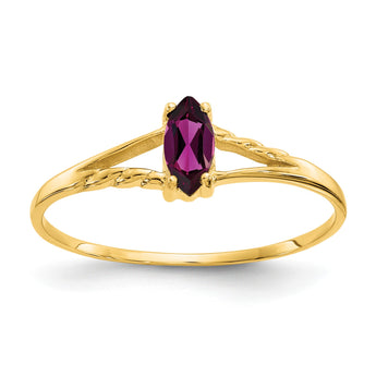 14k Rhodolite Garnet Birthstone Ring, Size 7 - Birthstone Company