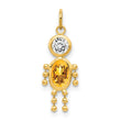 14K November Boy Birthstone Charm