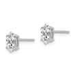 14k White Gold 7x3.5mm CZ Marquise Stud Earring