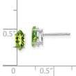 14k White Gold 7x3.5mm Peridot Marquise Stud Earring