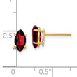 14k 8x4mm Marquise Garnet earring