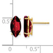 14k Garnet Marquise Stud Earring - Birthstone Company