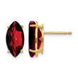 14k Garnet Marquise Stud Earring - Birthstone Company