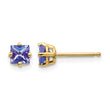 14k Tanzanite Earrings - Birthstone Company