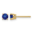 14k Sapphire Post Earrings - Birthstone Company