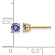 14k Tanzanite Earrings - Birthstone Company
