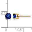 14k Sapphire Post Earrings - Birthstone Company