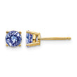 14k Tanzanite Post Earrings - Birthstone Company