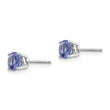 14k White Gold Tanzanite Earrings - Birthstone Company