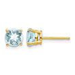 14k Aquamarine Earrings - Birthstone Company