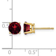 14k 6mm Garnet Post Earrings - Birthstone Company