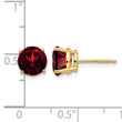 14k 7mm Garnet Post Earrings - Birthstone Company