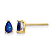 14k Sapphire Post Earrings - Birthstone Company