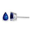 14k White Gold Sapphire Earrings - Birthstone Company