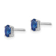 14k White Gold Sapphire Earrings - Birthstone Company