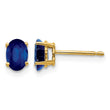 14k Sapphire Post Earrings - Birthstone Company