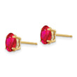 14k Ruby Post Earrings - Birthstone Company
