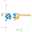 14k 5mm Trillion Blue Topaz Earrings - Birthstone Company