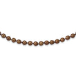 14k 7-8mm Coffee Brown Rice Freshwater Cultured Pearl Bracelet