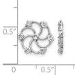 14k White Gold 3/8 carat AA Diamond Earring Jackets - Birthstone Company