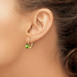 14k 6mm Peridot Leverback Earrings - Birthstone Company