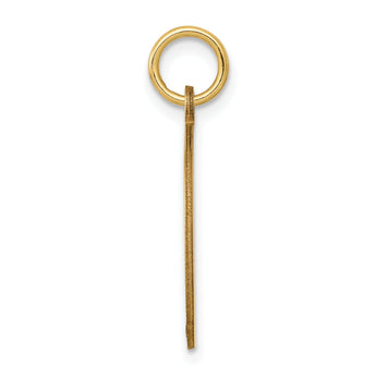 14k w/Enamel .027 Gauge Circular Engravable Disc Charm