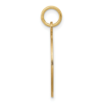 14k w/Enamel .027 Gauge Circular Engravable Disc Charm