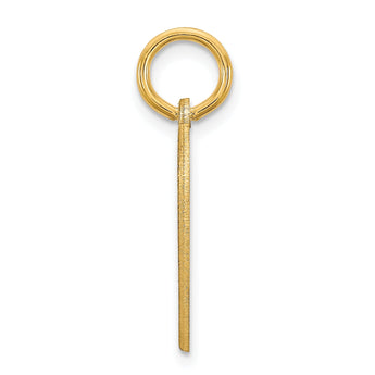 14K Small Heart Disc with Name Charm