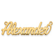 14K Polished Name Plate