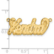 14KY 3D Satin Diamond-cut Name Plate