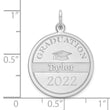 14k White Gold Personalized Graduation Charm