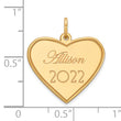 14k Personalized Graduation Charm