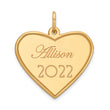 14k Personalized Graduation Charm