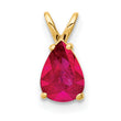 14K Ruby pendant