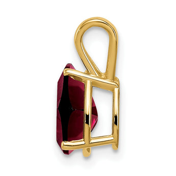 14K 9x6mm Pear Garnet pendant - Birthstone Company