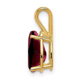 14K 10x7mm Pear Garnet pendant - Birthstone Company