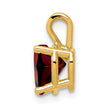 14K 7mm Heart Garnet pendant - Birthstone Company