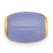Lavender Oval Jade Bead Slide Pendant in 14K Yellow Gold, 9.1mm