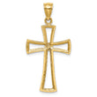 14K D/C Cross Pendant