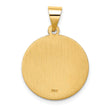 14k Hollow Polished/Satin Round St. Edmund Medal