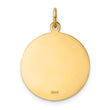14k Solid Polished/Satin Medium St. Florian Medal