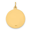 14k Solid Polished/Satin Small Round St. Jude Thaddeus Medal