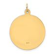14k Solid Polished/Satin Medium Round St. Jude Thaddeus Medal