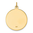 14k Solid Polished/Satin Medium Round St. Michael Medal
